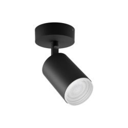 Philips Hue White & Col, Amb, Fugato Spot 1 flg, schwarz 350lm Leuchtmittel – Deckenlampe/Wandlampe