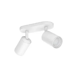 Philips Hue White & Col, Amb, Fugato Spot 2 flg, weiss 2 x 350lm – Deckenlampe/Wandlampe