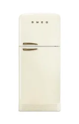 Smeg FAB50RCRB5 Crème rechts Kühl-/ Gefrierkombination – Kühlschrank mit Gefrierfach freistehend – creme