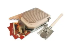 Nouvel Pizza Casa Set 10-teilig Pizza-Set – Grillplatte/Grillrost – silber