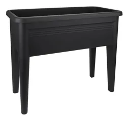 Elho Grow Table Green Basics XXL Schwarz | 75.5 × 36.5 × 65.1 cm | 56 l