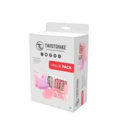 Twistshake Value Pack 6M+ Pastel Pink/Violet