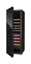 Trisa 191l Dual Zone Freistehender Weinschrank – Weinkühlschrank freistehend – schwarz