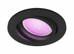 Philips Hue White & Col. Amb. Centura Spot 1 flg. schwarz 350lm Einbauleuchte – Deckenlampe/Wandlampe