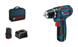 Bosch Professional GSR 12V-15 060186810F Akku-Bohrschrauber 12 V Li-Ion inkl. 2. Akku