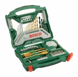 Bosch Accessories 2607019329 X-Line 70teilig Bohrer- und Bit-Sortiment Metall, Stein, Beton, Holz, Mauerwerk