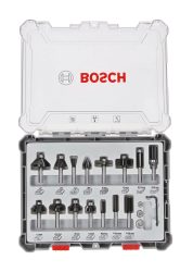 Fräser-Set, 8-mm-Schaft, 15-teilig Bosch Accessories 2607017472