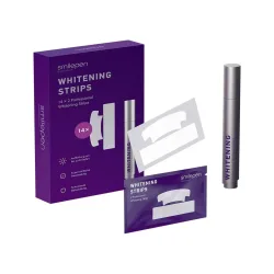 Smilepen Whitening Strips 14 x 2 Stück Zahnbleiche Strips – Ersatzbürste/Zahnpflege Zubehör