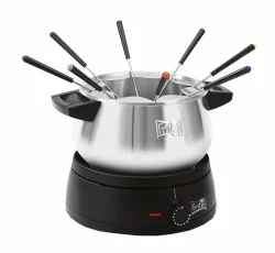 Fritel FO2470 Fondue – Fondue Set – schwarz / silber