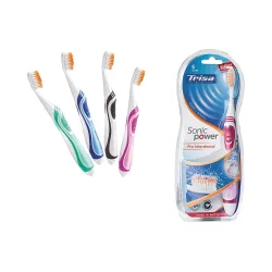 Trisa - Zahnbürste Sonicpower Pro Interdental Soft Akku, Zufallsauswahl, 1 Stück
