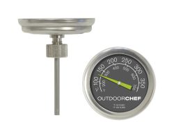 Outdoorchef Thermometer - Grill Ersatzteil (Silber)