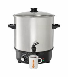 Bartscher Glühweintopf 25 Liter – Gastro Kaffeemaschine/Gastro Getränkespender – edelstahl