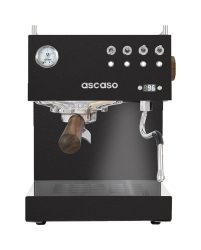 Ascaso Espressomaschine STEEL UNO PID Black&Wood Espressohalbautomat – Siebträgermaschine/Espressomaschine – schwarz