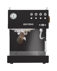 Ascaso Espressomaschine STEEL UNO PID Black&Wood Espressohalbautomat – Siebträgermaschine/Espressomaschine – schwarz