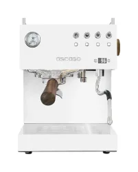 Ascaso Espressomaschine STEEL DUO PID White&Wood NEW Espressohalbautomat – Siebträgermaschine/Espressomaschine – weiss