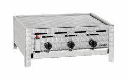 Bartscher TB1100R mit Flüssiggasanschluss Gas-Tischbräter – Gastro Grill/Griddleplatte – edelstahl