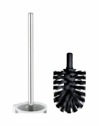 Keuco Toilettenbürste mit Griff lose Bürstenkopf schwarz chrom