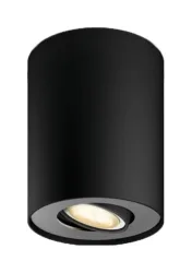 Philips Hue White Ambiance Pillar Erweiterung Einerspot – Deckenlampe/Wandlampe – schwarz