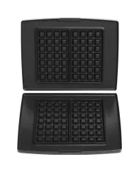 Fritel Backplatten Belgische Waffeln 4x7 – Waffeleisen/Brezeleisen – schwarz