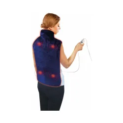BEST DIRECT Massagedecke + Wärmefunktion L-XL – Heizdecke/Wärmedecke