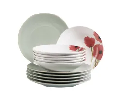 Mäser 931928 12-teiliges Teller-Set Vintage Look