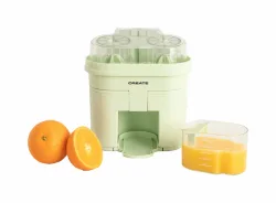 CREATE JUICER DUAL Elektrischer Doppelentsafter 90W Pastellgrün