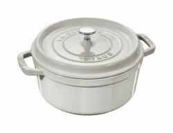 Staub Cocotte 24 cm weisser Trüffel Gusseisen