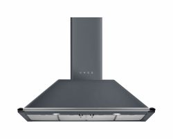 Smeg KT110GRE Dunstabzugshaube 60cm – Wandhaube/Dunstabzugshaube Wand – grau
