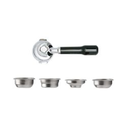 Lelit Classic Siebträger 58mm 2x Auslauf Zubehör – Siebträgermaschine Zubehör – schwarz