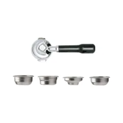Lelit Classic Siebträger 58mm 2x Auslauf Zubehör – Siebträgermaschine Zubehör – schwarz