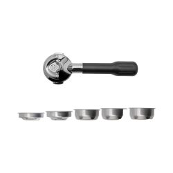 Lelit Classic Siebträger 57mm 2x Auslauf Zubehör – Siebträgermaschine Zubehör – schwarz