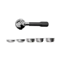 Lelit Classic Siebträger 57mm 2x Auslauf Zubehör – Siebträgermaschine Zubehör – schwarz