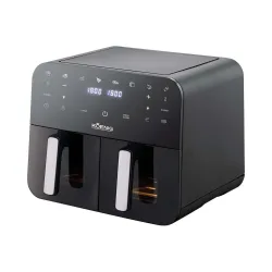 Koenig Quick & Pure 5 2x 4.5L Heissluftfritteuse – Airfryer - Friteuse – schwarz