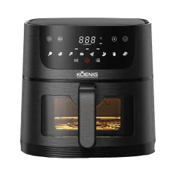 Koenig Quick & Pure 4 Heissluftfritteuse – Airfryer - Friteuse – schwarz
