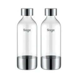 Sage the InFizz Fusion Flaschen 2x1L Wassersprudler-Flasche – Wassersprudler Zubehör – transparent