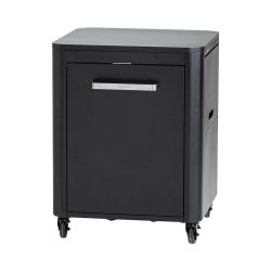 Cozze 90522 Premium Tisch Outdoor-Küchentisch – Grill Ablage/Grill Rollwagen/Grill Erweiterung – schwarz