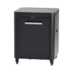 Cozze 90522 Premium Tisch Outdoor-Küchentisch – Grill Ablage/Grill Rollwagen/Grill Erweiterung – schwarz
