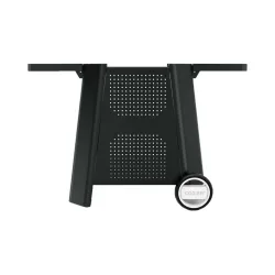 Cozze Outdoor-Tisch 90532 Grillzubehör – Grill Ablage/Grill Rollwagen/Grill Erweiterung – schwarz