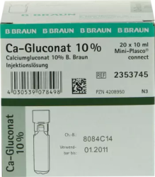 CALCIUMGLUCONAT 10% MPC Injektionslösung 20X10 ml Lösung