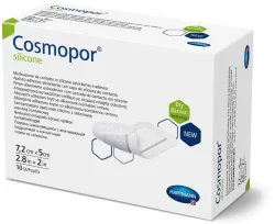 Cosmopor silicone 7,2cm x 5cm P10 10 St Verband