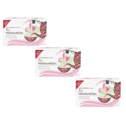 H&S Wohlfühltee Bio Hibiskusblüte 3er Set 3X20X1,75 St Filterbeutel