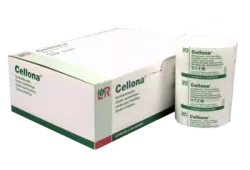 CELLONA Synthetikwatte 6 cmx3 m steril 8 St Watte