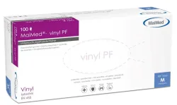 MaiMed Vinyl PF Untersuchungshandschuhe, unsteril, Größe M 100 St Handschuhe