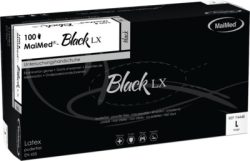 MaiMed Black LX Latex Untersuchungshandschuhe L ungepudert 100 St Handschuhe