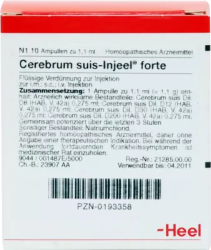 CEREBRUM SUIS Injeel forte Ampullen 10 St Ampullen