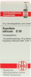 ARGENTUM NITRICUM D 30 Globuli 10 g Globuli