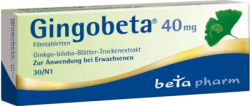 Gingobeta 40mg 30 St Filmtabletten
