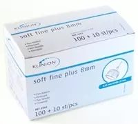 KLINION Soft fine plus Pen-Nadeln 8mm 31 G 0,25mm 110 St Kanüle