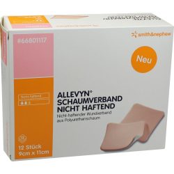 ALLEVYN Schaumverband 9x11 cm nicht haftend 12 St Verband