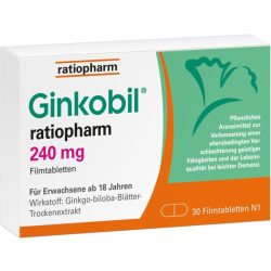Ginkobil ratiopharm 240mg mit Ginkgo biloba 30 St Filmtabletten